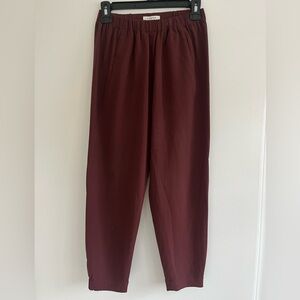 Aritzia Babaton Dexter Burgundy Joggers